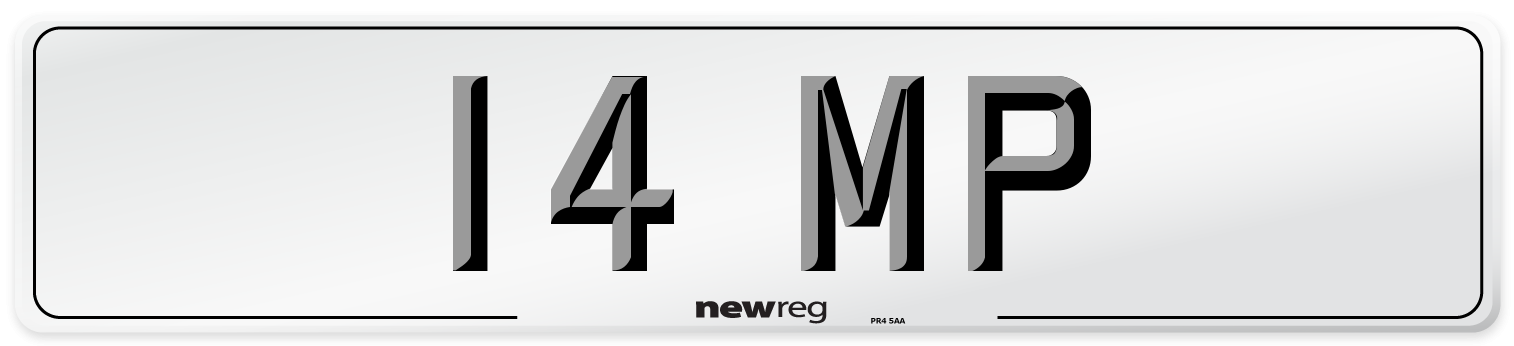 14 MP Number Plate from New Reg